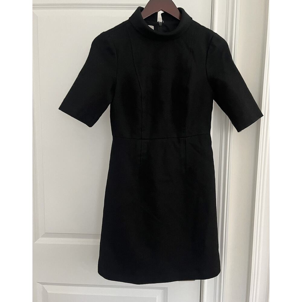 HOBBS London Peter Pan collar wool dress Sz. 4 (US) black